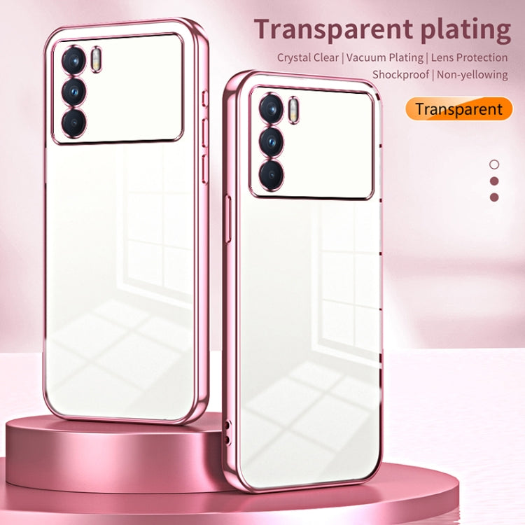 For OPPO K9 Pro Transparent Plating Fine Hole Phone Case(Black) - OPPO Cases by PMC Jewellery | Online Shopping South Africa | PMC Jewellery | Buy Now Pay Later Mobicred