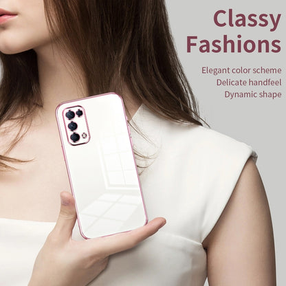 For OPPO Reno5 4G/5G / Reno5 K Transparent Plating Fine Hole Phone Case(Transparent) - OPPO Cases by PMC Jewellery | Online Shopping South Africa | PMC Jewellery | Buy Now Pay Later Mobicred