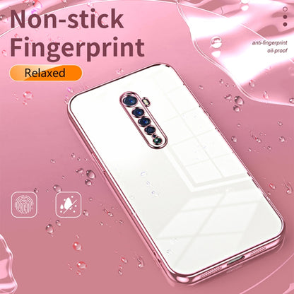 For OPPO Reno2 Transparent Plating Fine Hole Phone Case(Gold) - OPPO Cases by PMC Jewellery | Online Shopping South Africa | PMC Jewellery | Buy Now Pay Later Mobicred