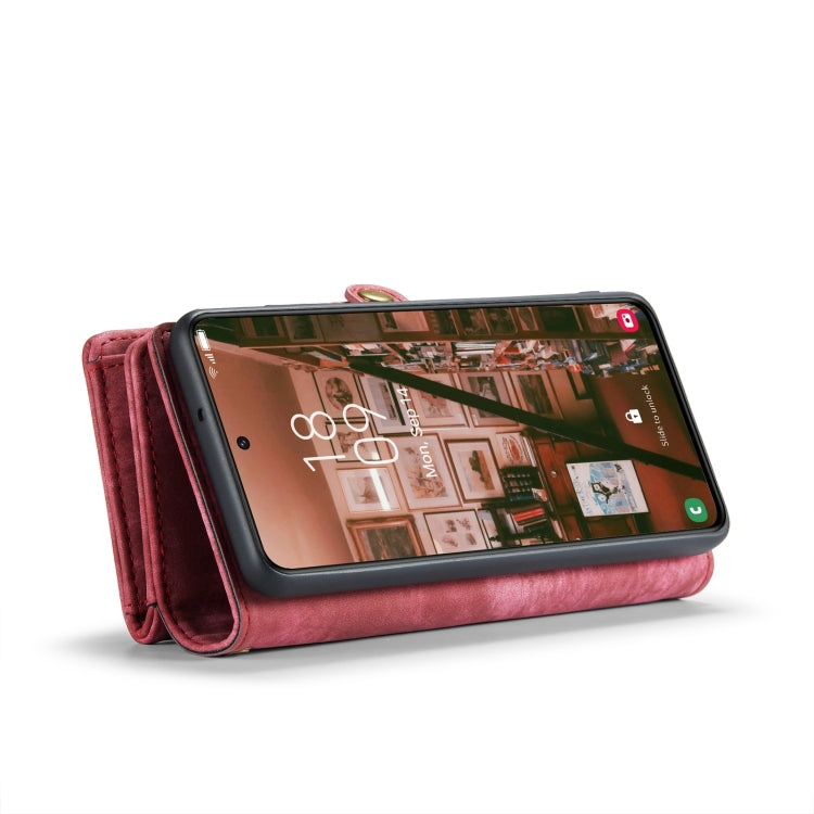 For Samsung Galaxy S24 5G CaseMe 008 Detachable Multifunctional Leather Phone Case(Red) - Galaxy S24 5G Cases by CaseMe | Online Shopping South Africa | PMC Jewellery | Buy Now Pay Later Mobicred