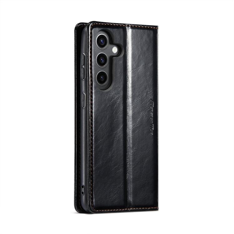 For Samsung Galaxy S24+ 5G CaseMe 003 Crazy Horse Texture Flip Leather Phone Case(Black) - Galaxy S24+ 5G Cases by CaseMe | Online Shopping South Africa | PMC Jewellery | Buy Now Pay Later Mobicred