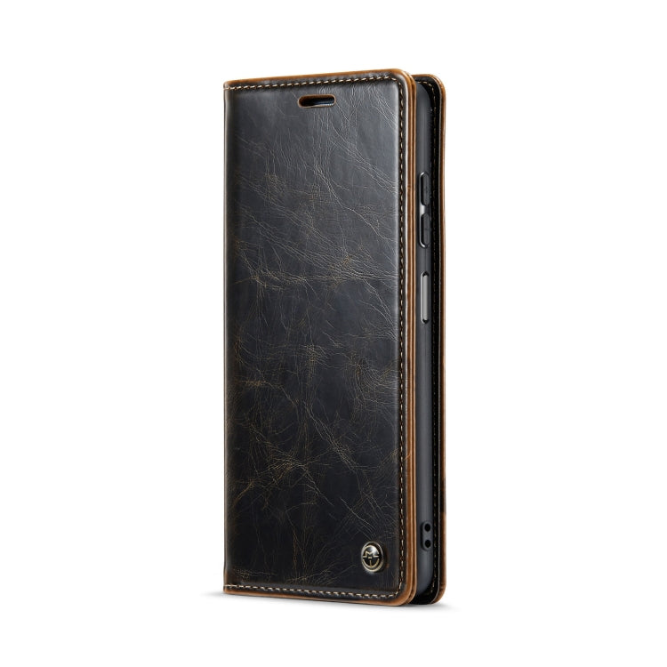 For Samsung Galaxy A15 CaseMe 003 Crazy Horse Texture Flip Leather Phone Case(Coffee) - Galaxy Phone Cases by CaseMe | Online Shopping South Africa | PMC Jewellery | Buy Now Pay Later Mobicred