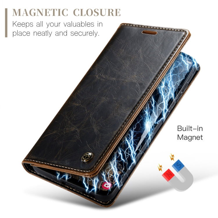 For Samsung Galaxy A35 5G CaseMe 003 Crazy Horse Texture Flip Leather Phone Case(Coffee) - Galaxy Phone Cases by CaseMe | Online Shopping South Africa | PMC Jewellery | Buy Now Pay Later Mobicred