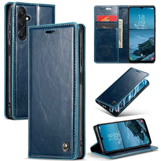 For Samsung Galaxy A25 CaseMe 003 Crazy Horse Texture Flip Leather Phone Case(Blue Green) - Galaxy Phone Cases by CaseMe | Online Shopping South Africa | PMC Jewellery | Buy Now Pay Later Mobicred