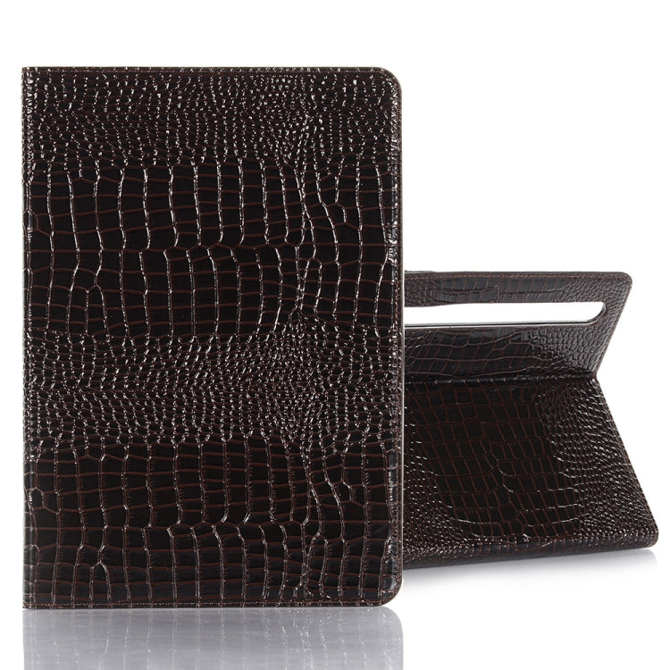 For Samsung Galaxy Tab S9 FE Crocodile Texture Leather Tablet Case(Black) - Galaxy Tab S9 FE by PMC Jewellery | Online Shopping South Africa | PMC Jewellery | Buy Now Pay Later Mobicred