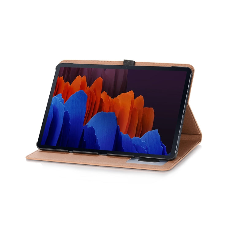 For Samsung Galaxy Tab S9 Retro Book Leather Tablet Case(Light Brown) - Galaxy Tab S9 Cases by PMC Jewellery | Online Shopping South Africa | PMC Jewellery | Buy Now Pay Later Mobicred