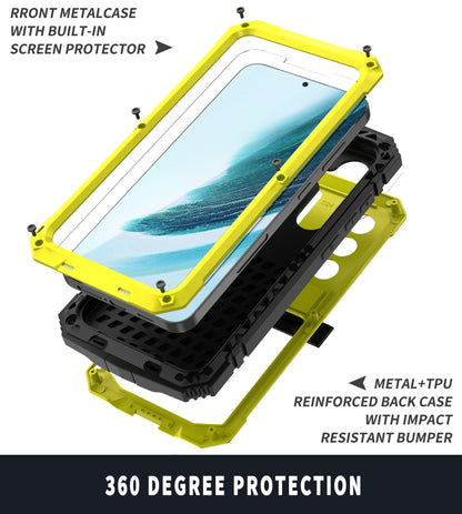 For Samsung Galaxy S24+ 5G R-JUST Life Waterproof Dustproof Shockproof Phone Case(Yellow) - Galaxy S24+ 5G Cases by R-JUST | Online Shopping South Africa | PMC Jewellery