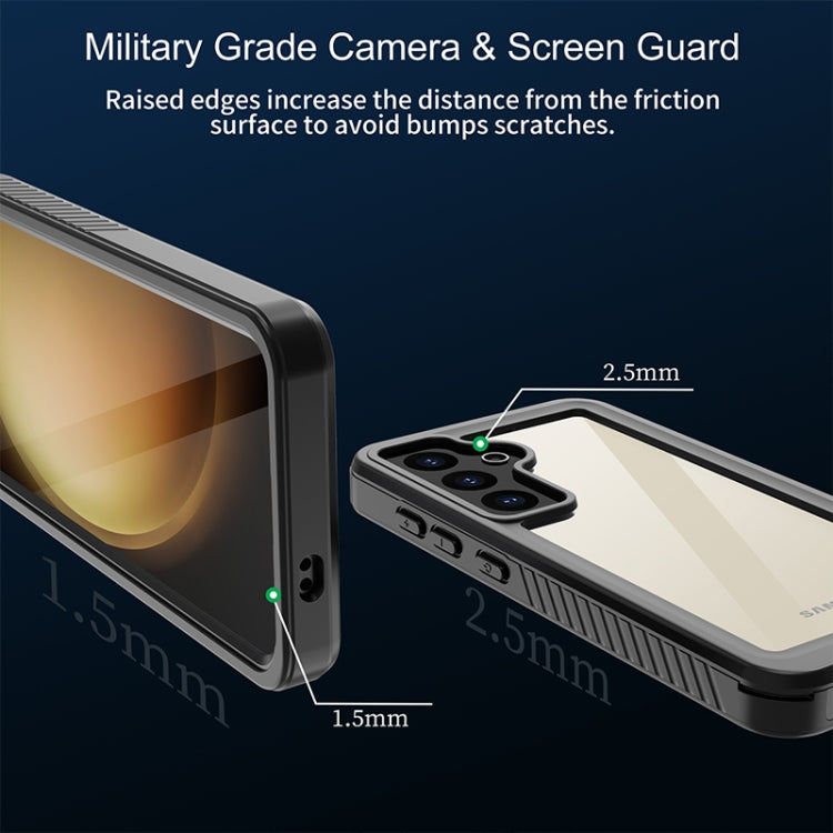 For Samsung Galaxy S24+ 5G RedPepper IP68 Waterproof Phone Case(Black) - free shipping - PMC TechLife - Order now!