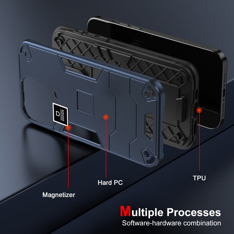 For Tecno Pova 5 2 in 1 Shockproof Phone Case(Blue) - Tecno Cases by PMC TechLife | Online Shopping South Africa | PMC TechLife | Buy Now Pay Later Mobicred