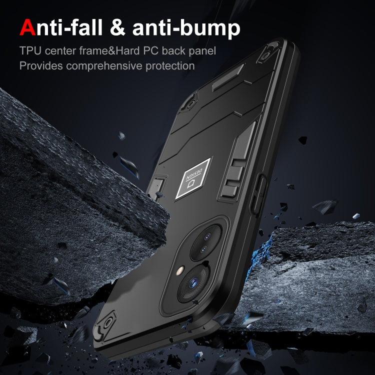 For Tecno Spark 9 Pro 2 in 1 Shockproof Phone Case(Black) - Tecno Cases by PMC TechLife | Online Shopping South Africa | PMC TechLife | Buy Now Pay Later Mobicred