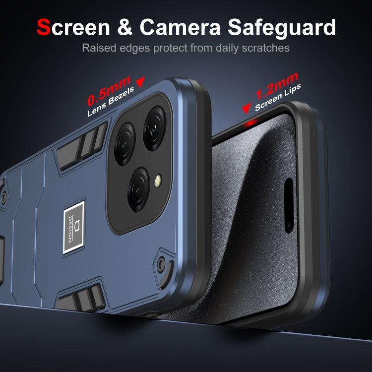 For Tecno Spark 20 Pro 2 in 1 Shockproof Phone Case(Blue) - Tecno Cases by PMC TechLife | Online Shopping South Africa | PMC TechLife | Buy Now Pay Later Mobicred