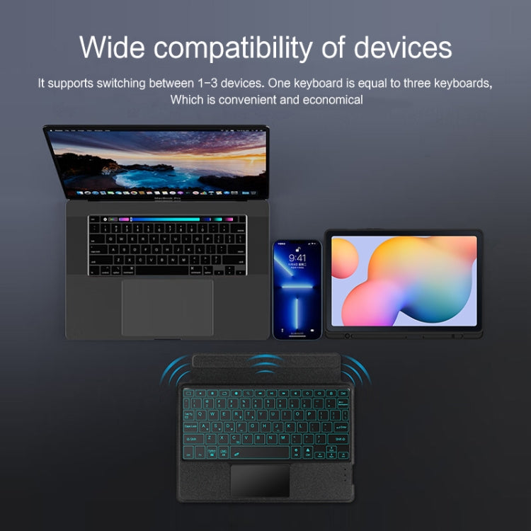 For Samsung Galaxy Tab S6 Lite 2020 / 2022 YJ-P610 Split Bluetooth Keyboard Leather Tablet Case - Samsung Keyboard by PMC TechLife | Online Shopping South Africa | PMC TechLife