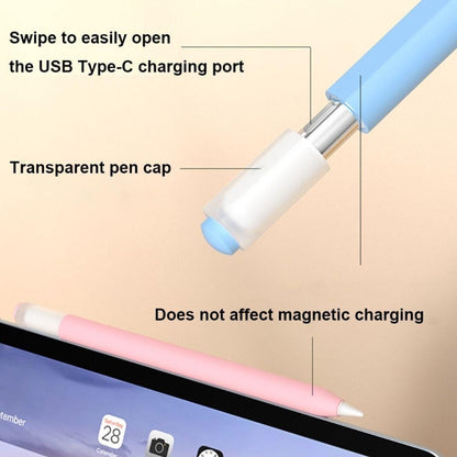 For Apple Pencil (USB-C) Jelly Silicone Stylus Pen Protective Cover(Black) - Pencil Accessories by PMC Jewellery | Online Shopping South Africa | PMC Jewellery | Buy Now Pay Later Mobicred