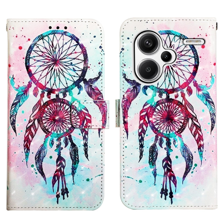 For Xiaomi Redmi Note 13 Pro+ 5G 3D Painting Horizontal Flip Leather Phone Case(Color Drop Wind Chimes) - Note 13 Pro+ Cases by PMC Jewellery | Online Shopping South Africa | PMC Jewellery | Buy Now Pay Later Mobicred