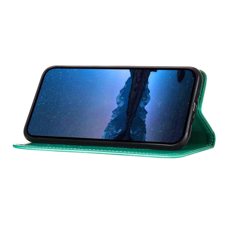 For Xiaomi Redmi K70 / K70 Pro Embossed Butterfly Leather Phone Case(Green) - K70 Cases by PMC Jewellery | Online Shopping South Africa | PMC Jewellery | Buy Now Pay Later Mobicred