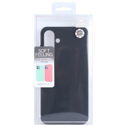 For Samsung Galaxy S24 5G GOOSPERY SOFT FEELING Liquid TPU Soft Phone Case(Black) - Galaxy S24 5G Cases by GOOSPERY | Online Shopping South Africa | PMC Jewellery | Buy Now Pay Later Mobicred