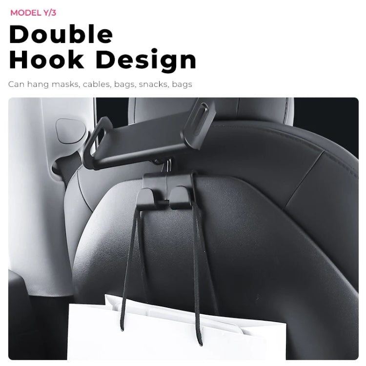 For Tesla Model 3 / Y Car Rear Seat Phone Tablet Holder, Style:Base + Phone Bracket - Car Holders by PMC Jewellery | Online Shopping South Africa | PMC Jewellery | Buy Now Pay Later Mobicred