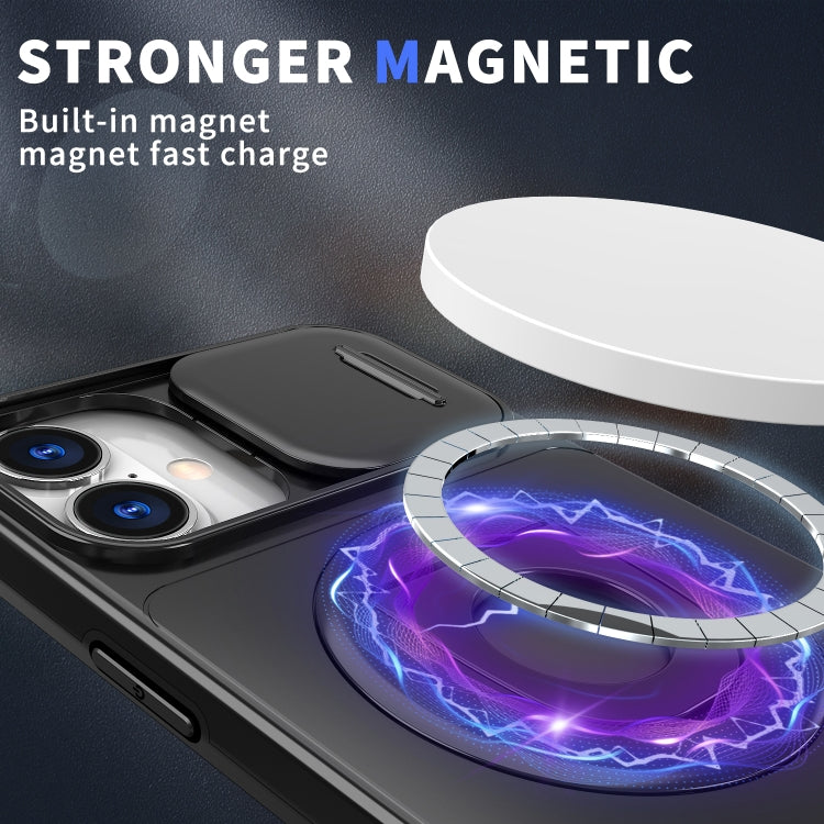 For iPhone 16 Camshield MagSafe Ring Holder Armor Phone Case(Black) - iPhone 16 Cases by PMC TechLife | Online Shopping South Africa | PMC TechLife | Buy Now Pay Later Mobicred