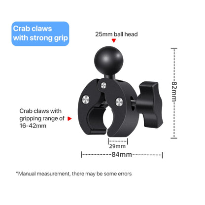 2 x Dual-heads Crab 1 x Single Heads Motorcycle Clamps Handlebar Fixed Mount 3-stage Telescopic Selfie Stick - Holder by PMC Jewellery | Online Shopping South Africa | PMC Jewellery | Buy Now Pay Later Mobicred