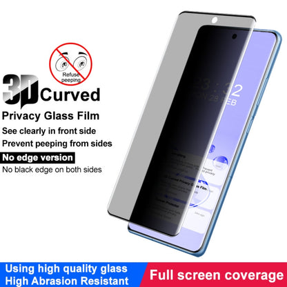 For OnePlus Ace 3 5G imak No Edge Version 3D Curved Privacy Full Screen Tempered Glass Film - OnePlus Tempered Glass by imak | Online Shopping South Africa | PMC Jewellery | Buy Now Pay Later Mobicred