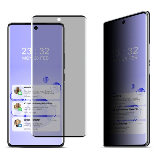 For vivo X100 5G / X100 Pro 5G imak 3D Curved Privacy Full Screen Tempered Glass Film - X100 Pro Tempered Glass by imak | Online Shopping South Africa | PMC Jewellery | Buy Now Pay Later Mobicred