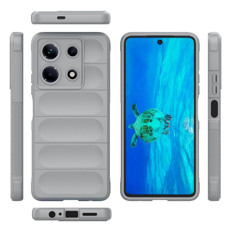 For Infinix Note 30 4G Magic Shield TPU + Flannel Phone Case(Grey) - Infinix Cases by PMC Jewellery | Online Shopping South Africa | PMC Jewellery | Buy Now Pay Later Mobicred