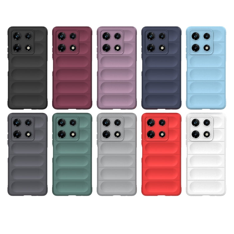 For Infinix Note 30 Pro X6788 Magic Shield TPU + Flannel Phone Case(Black) - Infinix Cases by PMC TechLife | Online Shopping South Africa | PMC TechLife | Buy Now Pay Later Mobicred