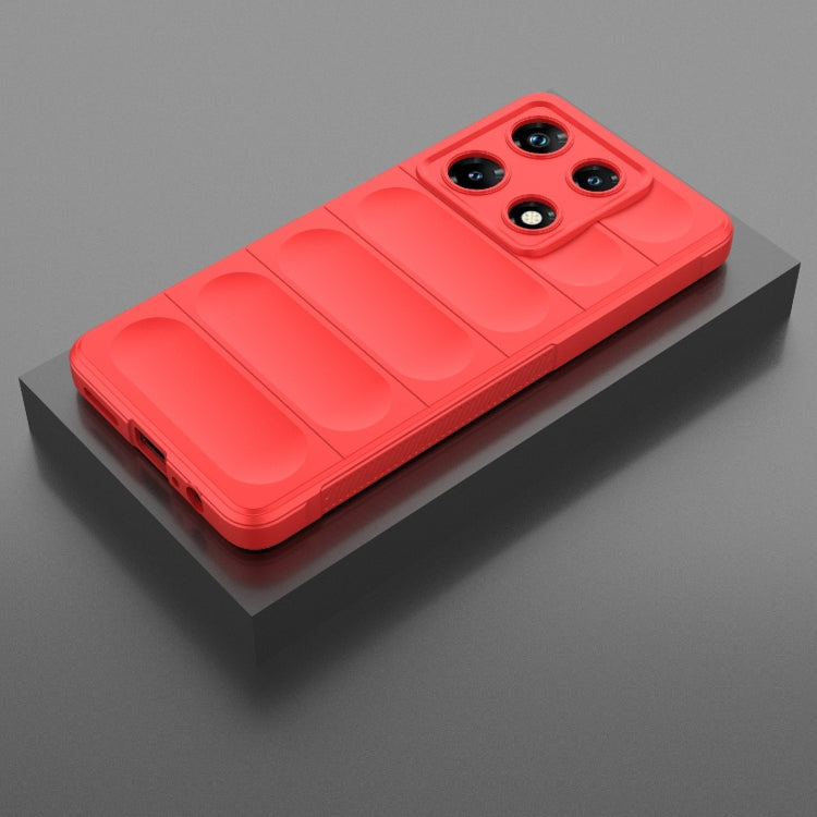 For Infinix Note 30 Pro X6788 Magic Shield TPU + Flannel Phone Case(Red) - Infinix Cases by PMC Jewellery | Online Shopping South Africa | PMC Jewellery | Buy Now Pay Later Mobicred