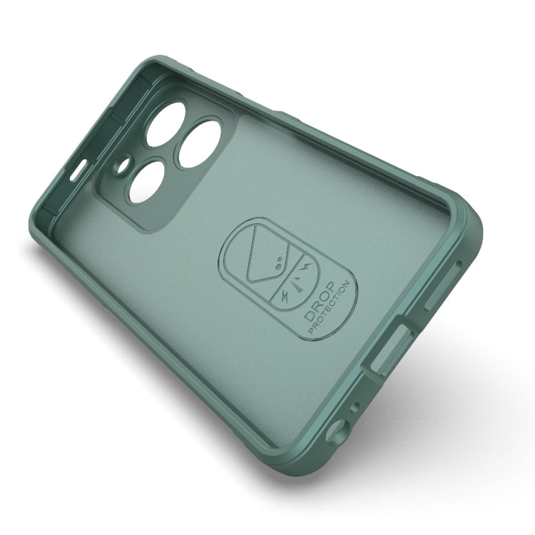 For Tecno Spark Go 2024 / 20C / Pop 8 Magic Shield TPU + Flannel Phone Case(Dark Grey) - Tecno Cases by PMC Jewellery | Online Shopping South Africa | PMC Jewellery | Buy Now Pay Later Mobicred