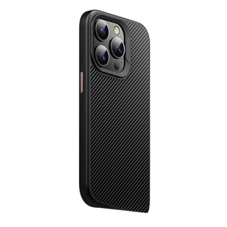 For iPhone 15 Pro Max Kevlar Fiber Shockproof MagSafe Phone Case(Black) - iPhone 15 Pro Max Cases by PMC TechLife | Online Shopping South Africa | PMC TechLife | Buy Now Pay Later Mobicred