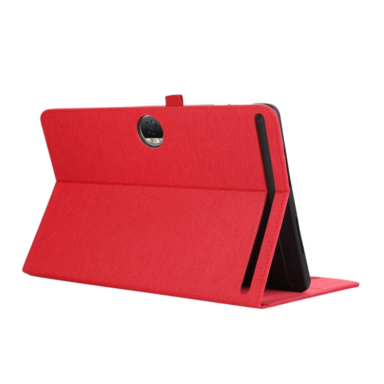 For Honor Pad 9 Fabric Texture Horizontal Flip Leather Tablet Case(Red) - free shipping - PMC TechLife - Order now!