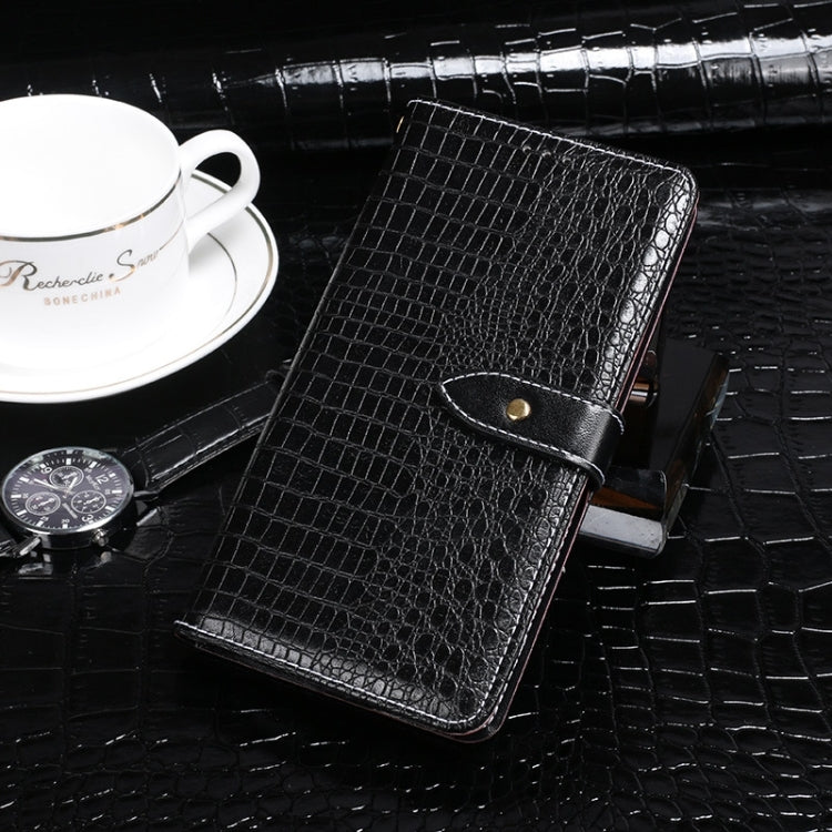 For CAT S75 idewei Crocodile Texture Leather Phone Case(Black) - More Brand by idewei | Online Shopping South Africa | PMC Jewellery | Buy Now Pay Later Mobicred