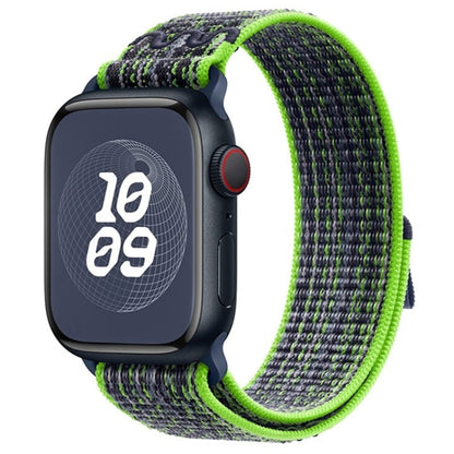 For Apple Watch Ultra 2 49mm Loop Nylon Watch Band(Green Blue) - Watch Bands by PMC Jewellery | Online Shopping South Africa | PMC Jewellery | Buy Now Pay Later Mobicred