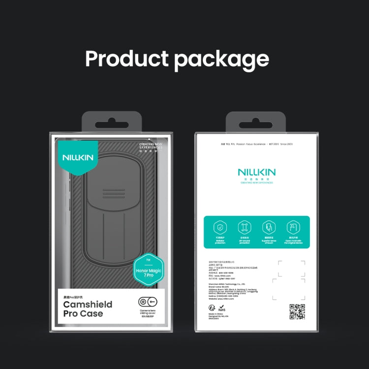 For Honor Magic7 Pro NILLKIN Black Mirror Pro Series Camshield PC Phone Case(Black) - free shipping - PMC Jewellery - Order now!