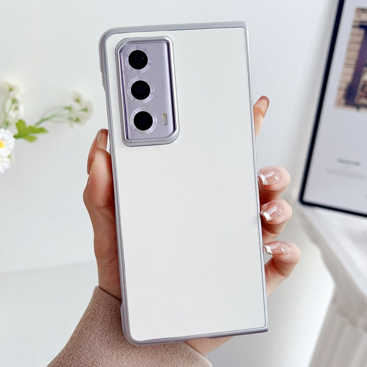 For Honor Magic Vs2 Morandi Pearlescent Paint Shockproof Phone Case(White) - Honor Cases by PMC TechLife | Online Shopping South Africa | PMC TechLife