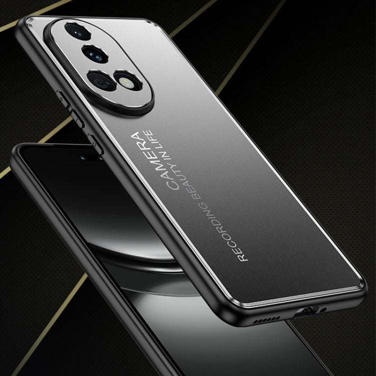 For Huawei Pura 70 Pro / Pro+ Frosted Metal Phone Case(Black) - Huawei Cases by PMC Jewellery | Online Shopping South Africa | PMC Jewellery | Buy Now Pay Later Mobicred