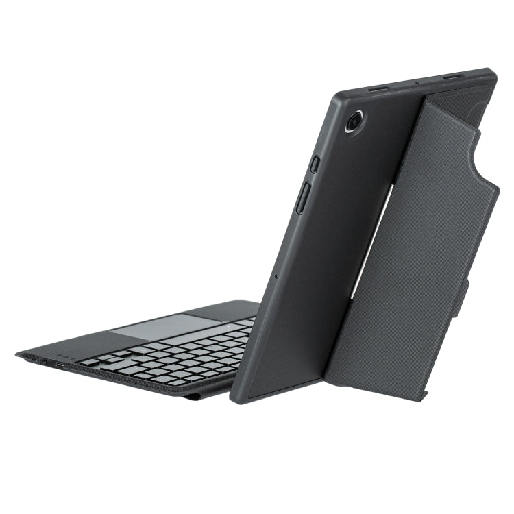 For Samsung Galaxy Tab A9+ X210 TA09B-AS Pen Tray Style Detachable Bluetooth Keyboard Leather Case with Touch Backlight(Black) - Samsung Keyboard by PMC Jewellery | Online Shopping South Africa | PMC Jewellery