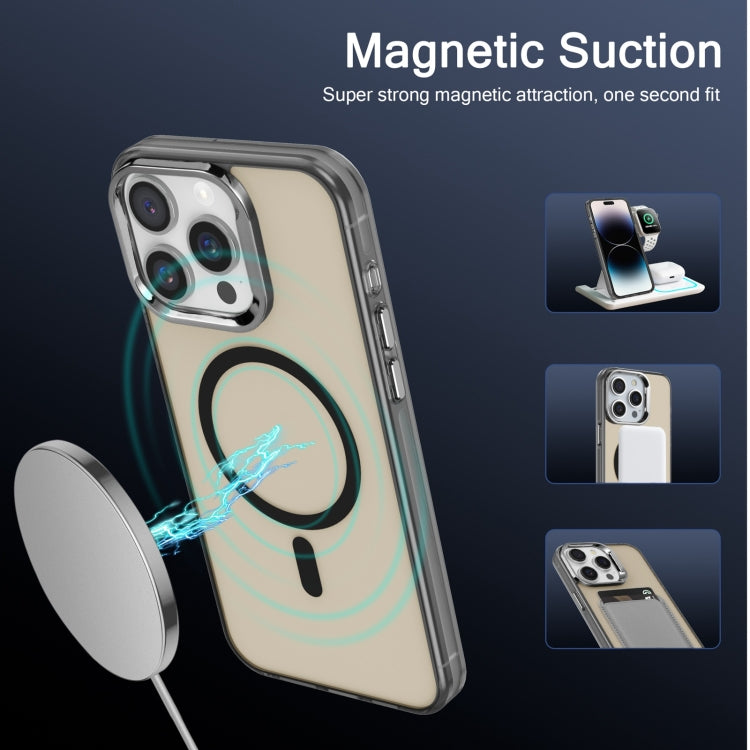 For iPhone 11 Electroplated IMD Magsafe PC Hybrid TPU Phone Case(Black) - iPhone 11 Cases by PMC Jewellery | Online Shopping South Africa | PMC Jewellery