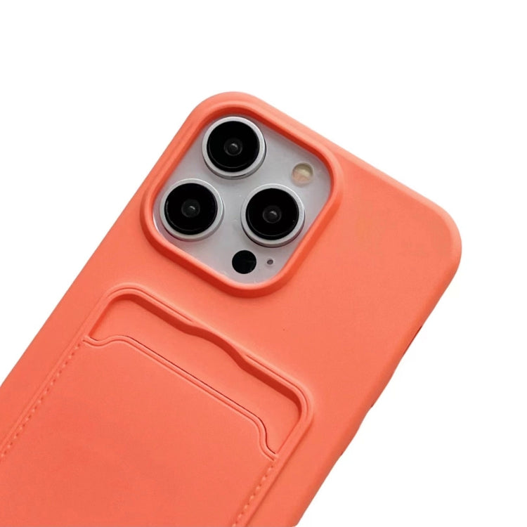 For iPhone 16 Pro Card Slot Liquid Silicone Phone Case with Lanyard(Wine Red) - iPhone 16 Pro Cases by PMC TechLife | Online Shopping South Africa | PMC TechLife | Buy Now Pay Later Mobicred