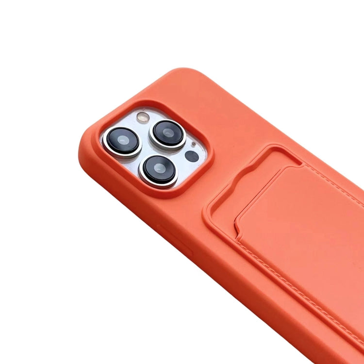 For iPhone 16 Pro Max Card Slot Liquid Silicone Phone Case with Lanyard(Coffee) - free shipping - PMC TechLife - Order now!