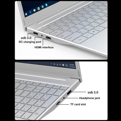 V8 15.6 inch Ultrathin Laptop, 16GB+512GB, Windows 10 Intel Processor N95 Quad Core(Silver) - Others by PMC Jewellery | Online Shopping South Africa | PMC Jewellery