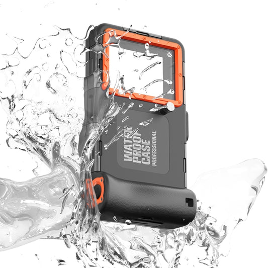 Diving Shell Gen2 Upgrade IP68 Waterproof Phone Case(Black Orange) - Waterproof Bag by PMC Jewellery | Online Shopping South Africa | PMC Jewellery | Buy Now Pay Later Mobicred