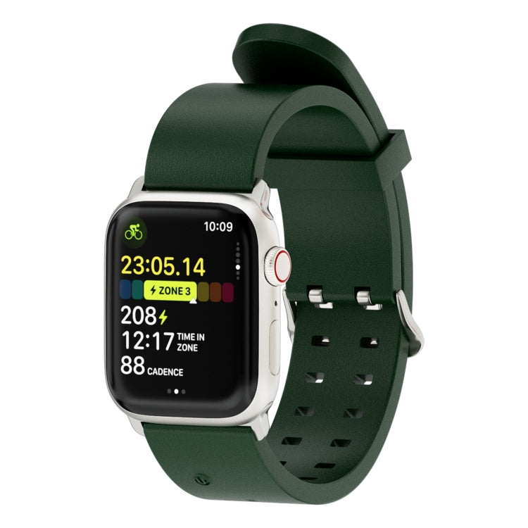 For Apple Watch Series 7 41mm Luminous Colorful Light Silicone Watch Band(Green) - Watch Bands by PMC Jewellery | Online Shopping South Africa | PMC Jewellery