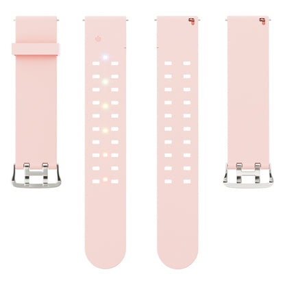 For Apple Watch Series 7 45mm Luminous Colorful Light Silicone Watch Band(Pink) - Watch Bands by PMC Jewellery | Online Shopping South Africa | PMC Jewellery