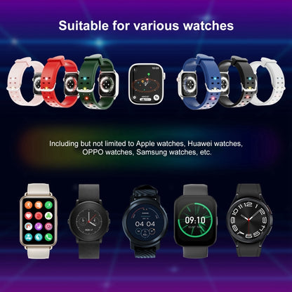 For Apple Watch Series 7 45mm Luminous Colorful Light Silicone Watch Band(Green) - Watch Bands by PMC Jewellery | Online Shopping South Africa | PMC Jewellery