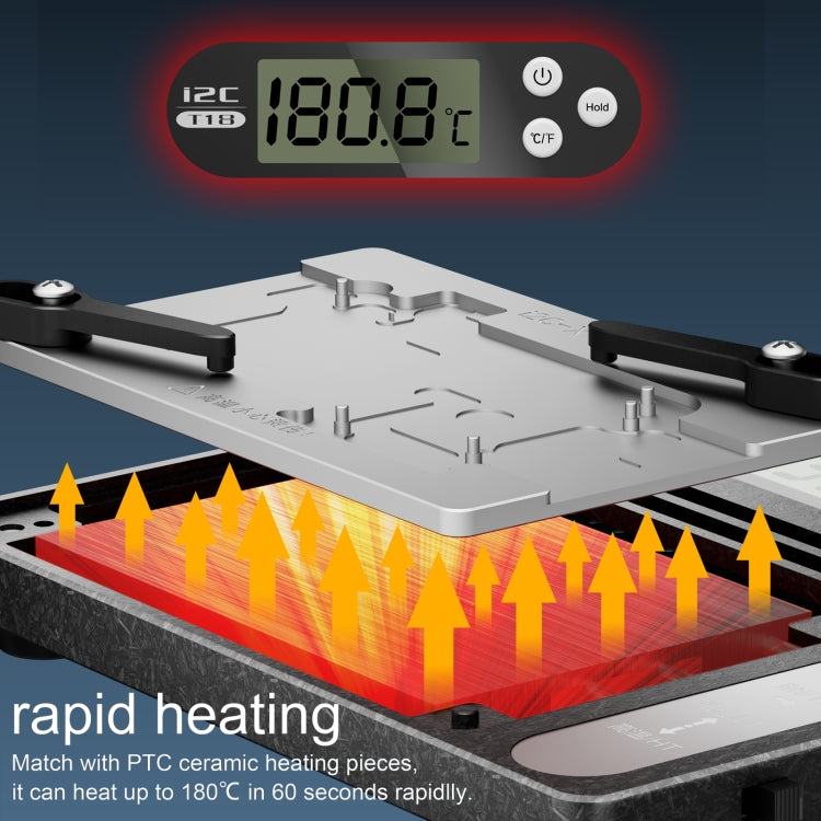 i2C T18 LCD Display PCB Motherboard Layered Desoldering Station For iPhone X-15 Pro Max with Glue Removal Module, US Plug - Repair Platform by i2C | Online Shopping South Africa | PMC Jewellery | Buy Now Pay Later Mobicred