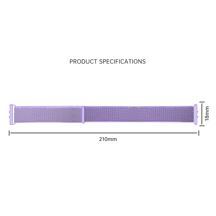 For Samsung Galaxy Fit 3 Woven Nylon Loop Watch Band(Black) - Watch Bands by PMC TechLife | Online Shopping South Africa | PMC TechLife