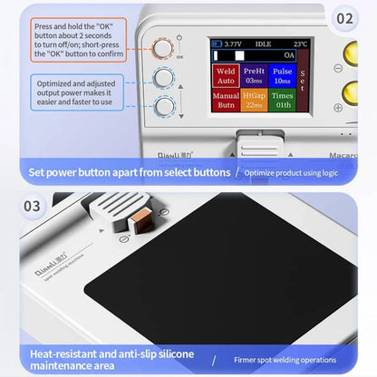 QianLi Macaron Max Portable Double Pulse Integrated Battery Spot Welding Machine - Others by QIANLI | Online Shopping South Africa | PMC Jewellery | Buy Now Pay Later Mobicred