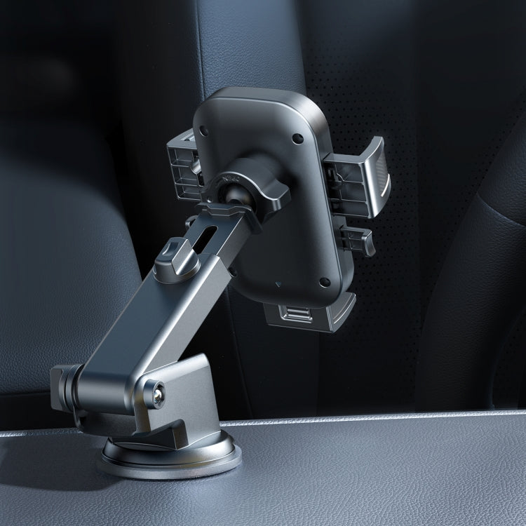 JOYROOM JR-OK6 Mechanical Car Phone Mount(Black) - Universal Car Holders by JOYROOM | Online Shopping South Africa | PMC TechLife | Buy Now Pay Later Mobicred