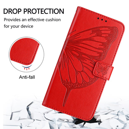 For Google Pixel 9 Pro XL Embossed Butterfly Leather Phone Case(Red) - Google Cases by PMC Jewellery | Online Shopping South Africa | PMC Jewellery | Buy Now Pay Later Mobicred